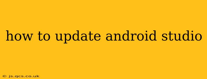 how to update android studio