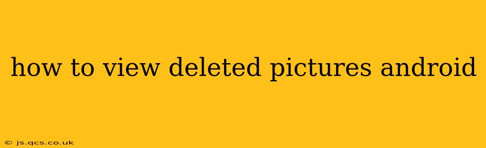 how to view deleted pictures android