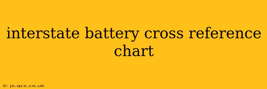 interstate battery cross reference chart