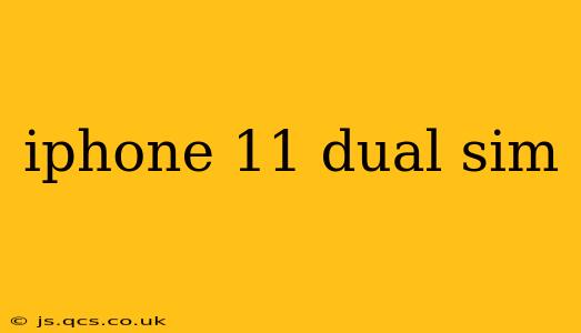 iphone 11 dual sim