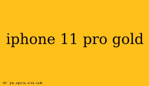 iphone 11 pro gold