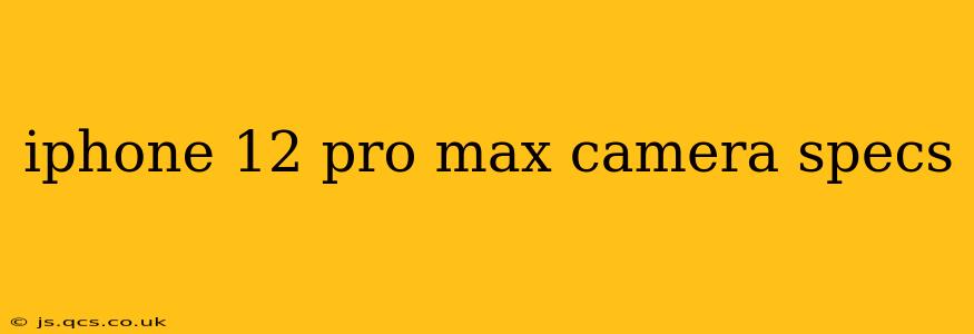 iphone 12 pro max camera specs