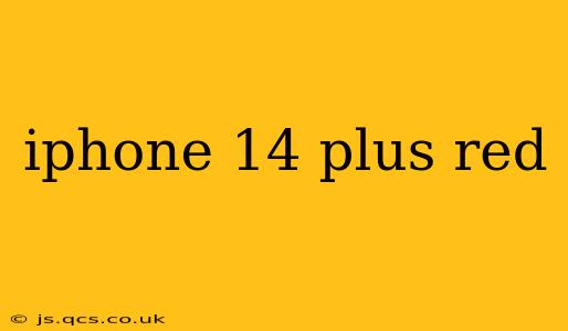 iphone 14 plus red