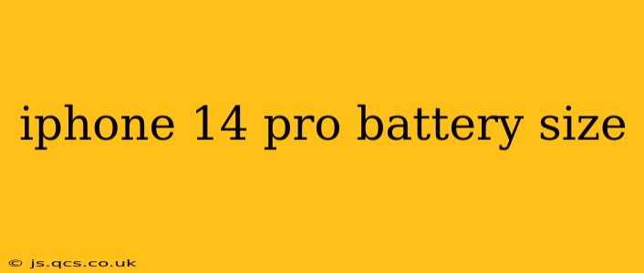 iphone 14 pro battery size