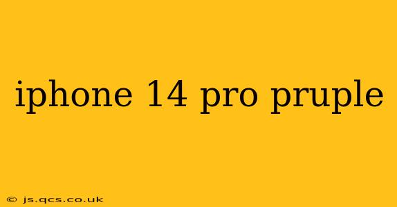 iphone 14 pro pruple