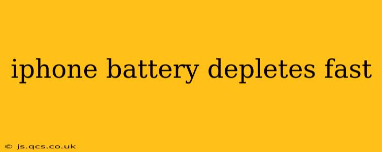 iphone battery depletes fast