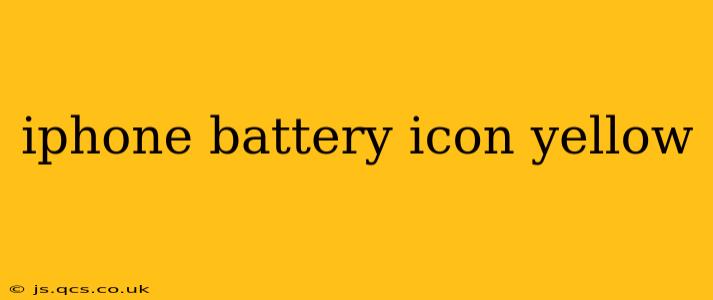 iphone battery icon yellow