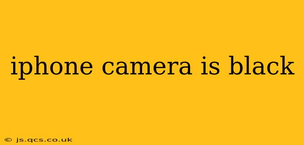iphone camera is black