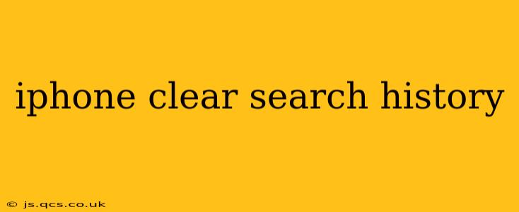 iphone clear search history
