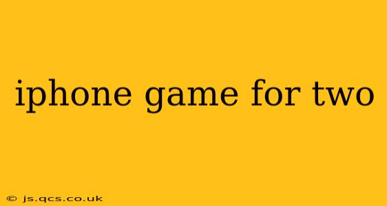 iphone game for two