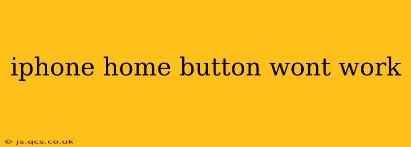 iphone home button wont work