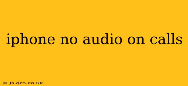 iphone no audio on calls