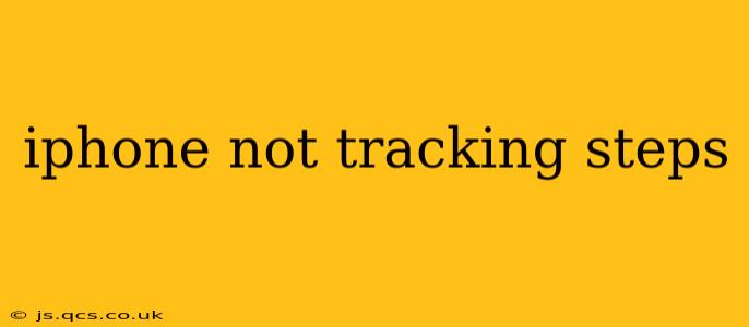 iphone not tracking steps