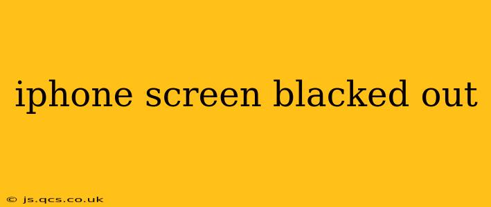 iphone screen blacked out