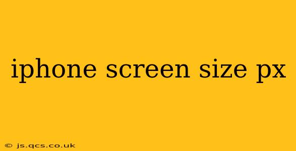 iphone screen size px