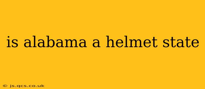 is alabama a helmet state