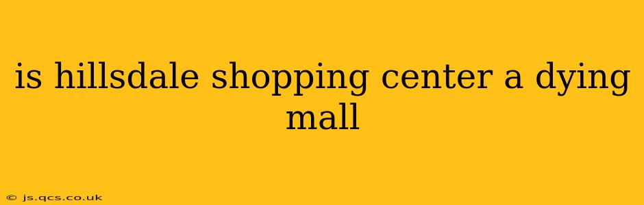 is hillsdale shopping center a dying mall