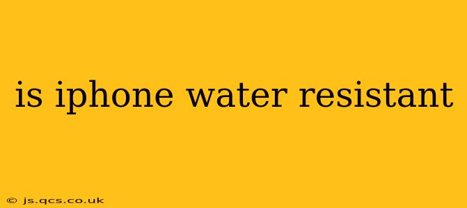 is iphone water resistant