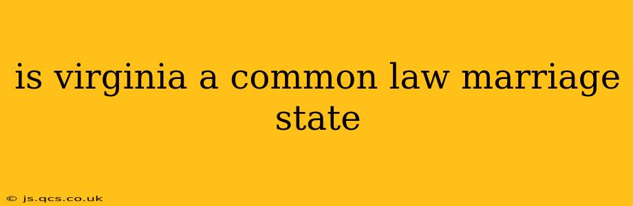 is virginia a common law marriage state