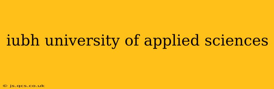 iubh university of applied sciences