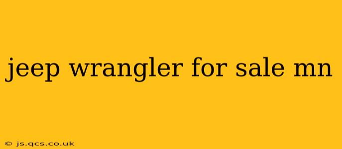 jeep wrangler for sale mn