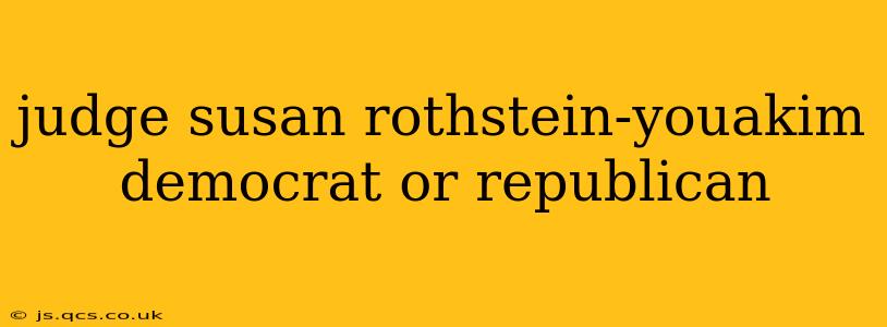 judge susan rothstein-youakim democrat or republican