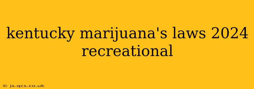 kentucky marijuana's laws 2024 recreational