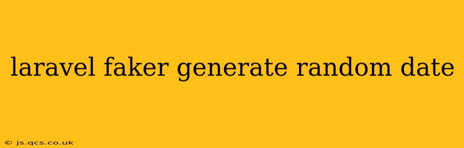 laravel faker generate random date