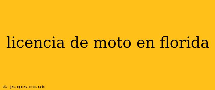 licencia de moto en florida