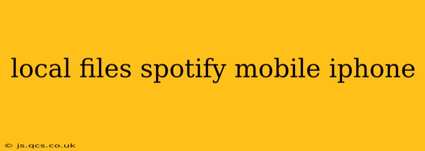 local files spotify mobile iphone
