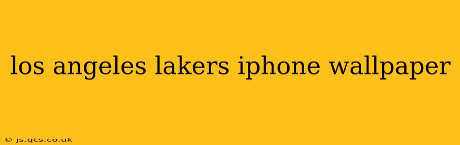 los angeles lakers iphone wallpaper