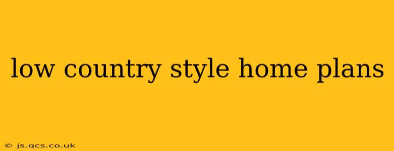 low country style home plans