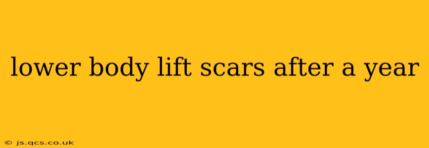 lower body lift scars after a year
