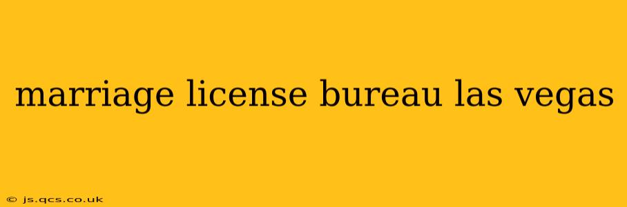 marriage license bureau las vegas