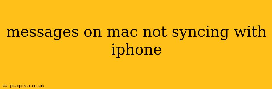 messages on mac not syncing with iphone