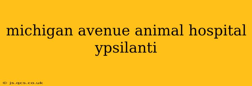 michigan avenue animal hospital ypsilanti