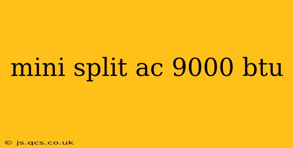mini split ac 9000 btu