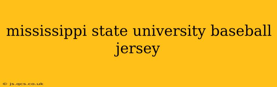 mississippi state university baseball jersey