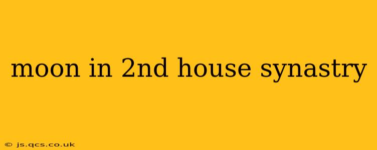 moon in 2nd house synastry