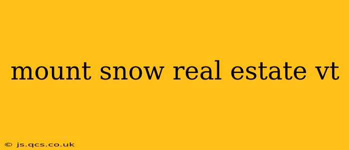 mount snow real estate vt