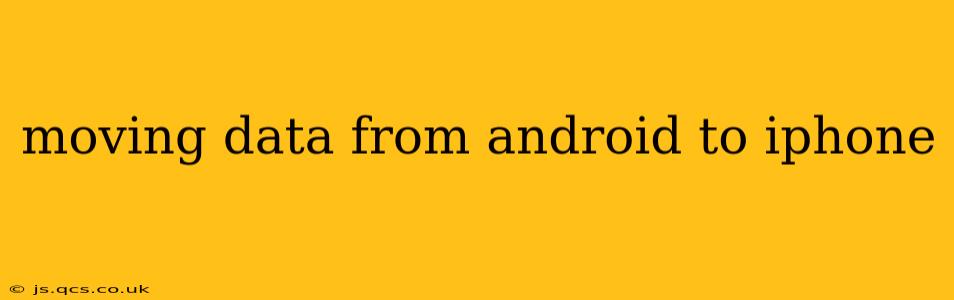 moving data from android to iphone