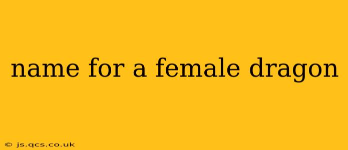 name for a female dragon