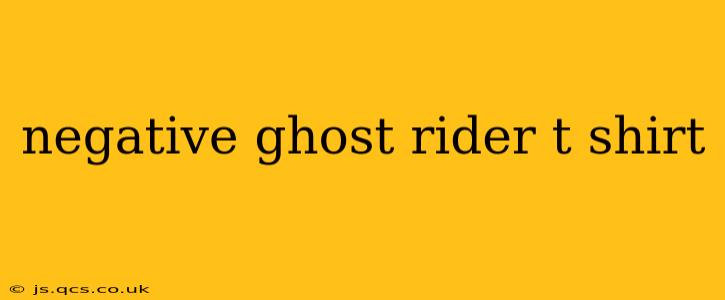 negative ghost rider t shirt