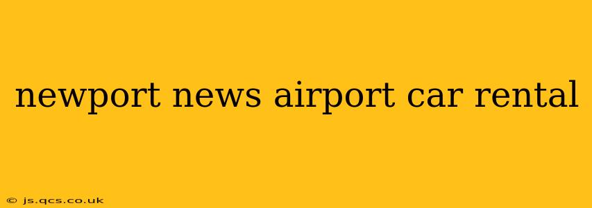 newport news airport car rental
