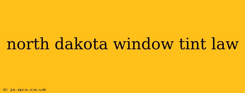 north dakota window tint law