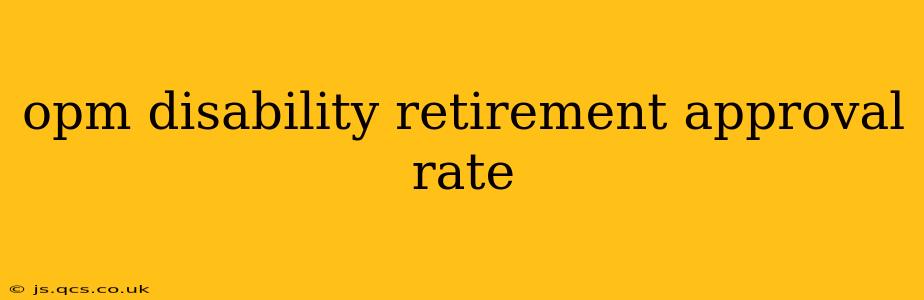 opm disability retirement approval rate