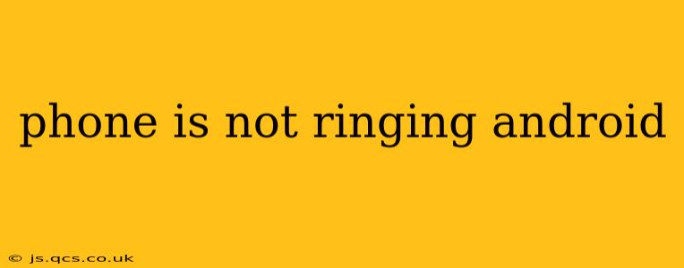 phone is not ringing android