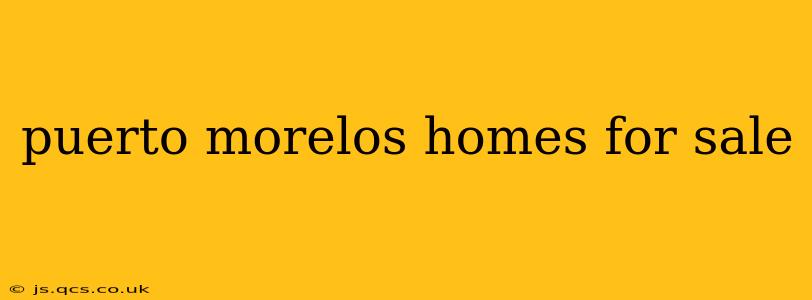puerto morelos homes for sale