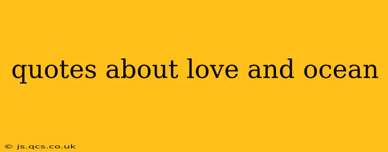 quotes about love and ocean