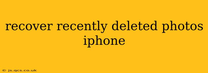 recover recently deleted photos iphone